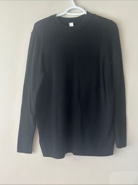 lululemon athletica Black Crew Neck Sweater
